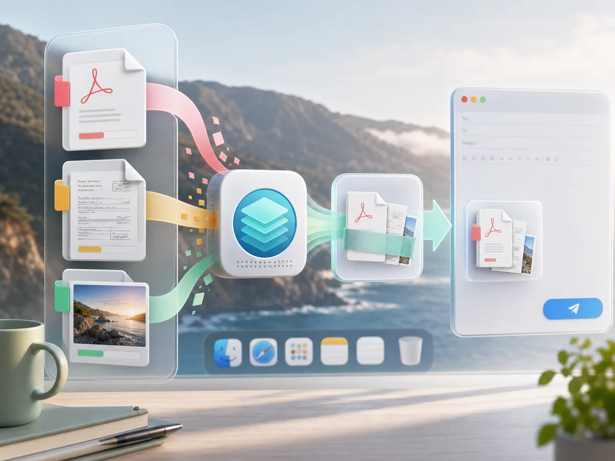 Large PDF and image attachments being reduced before email