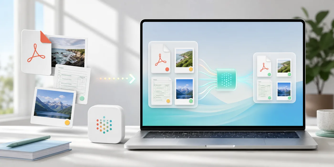PDF and image files being reduced locally on a Mac
