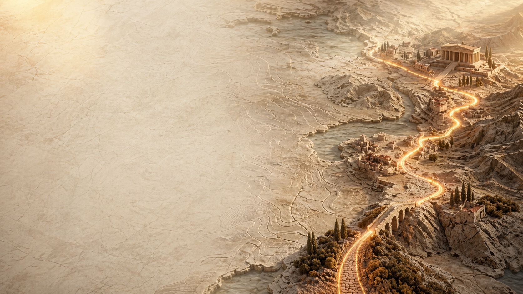 Roman road landscape